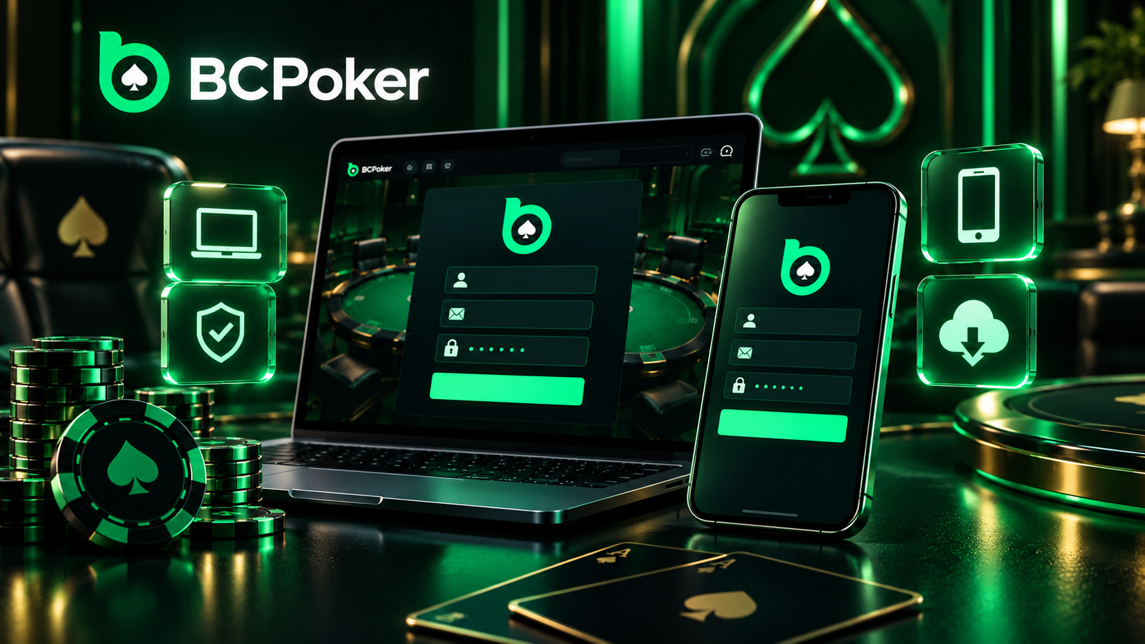 BCPoker registration device options