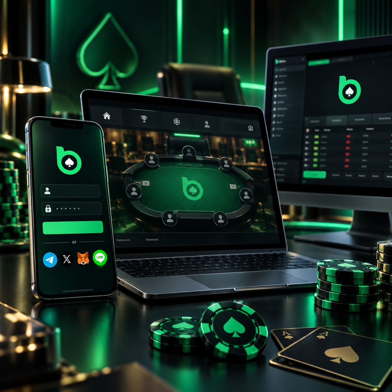 BCPoker login background banner