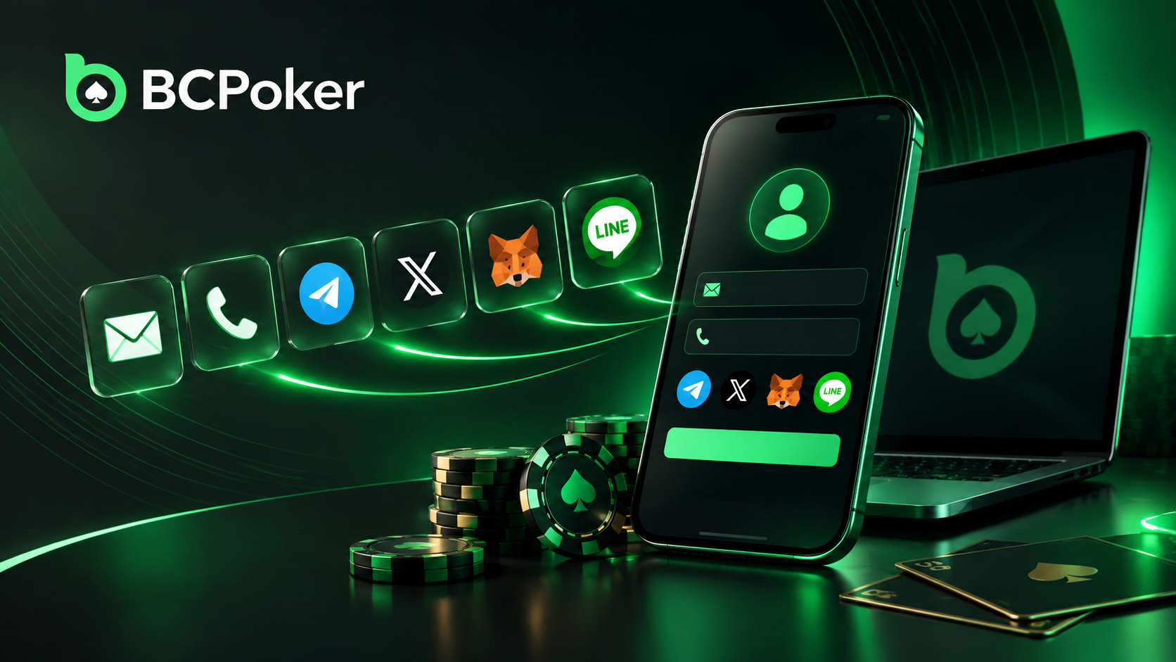 BCPoker social login methods
